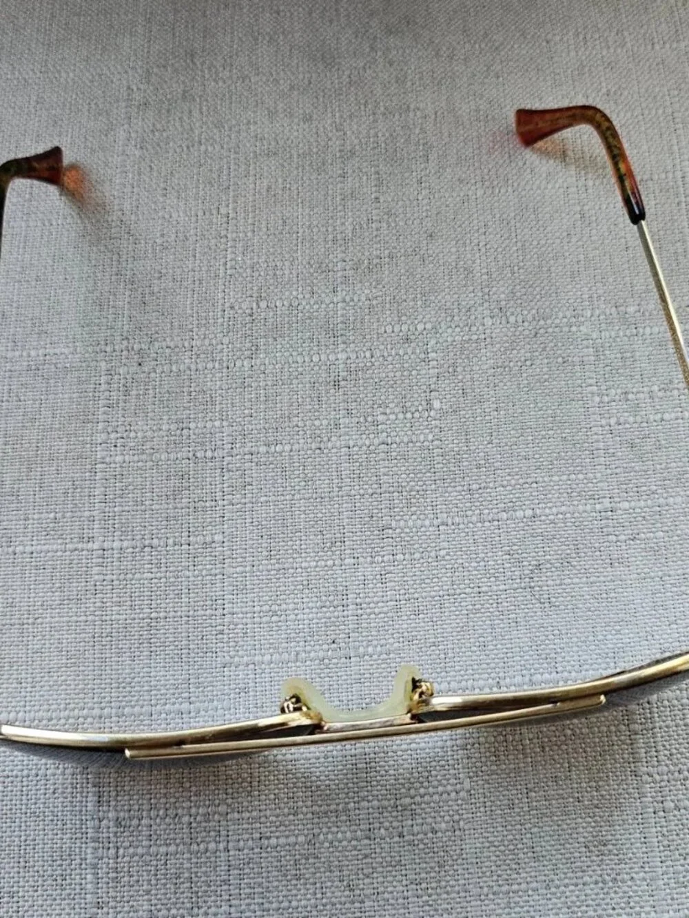 Vintage AO Safety Men Sunglasses Brown Tortoise/Gold Tone Metal Eyewear Z87
